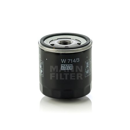 MANN FILTER Oil Filter, W714/3 W714/3